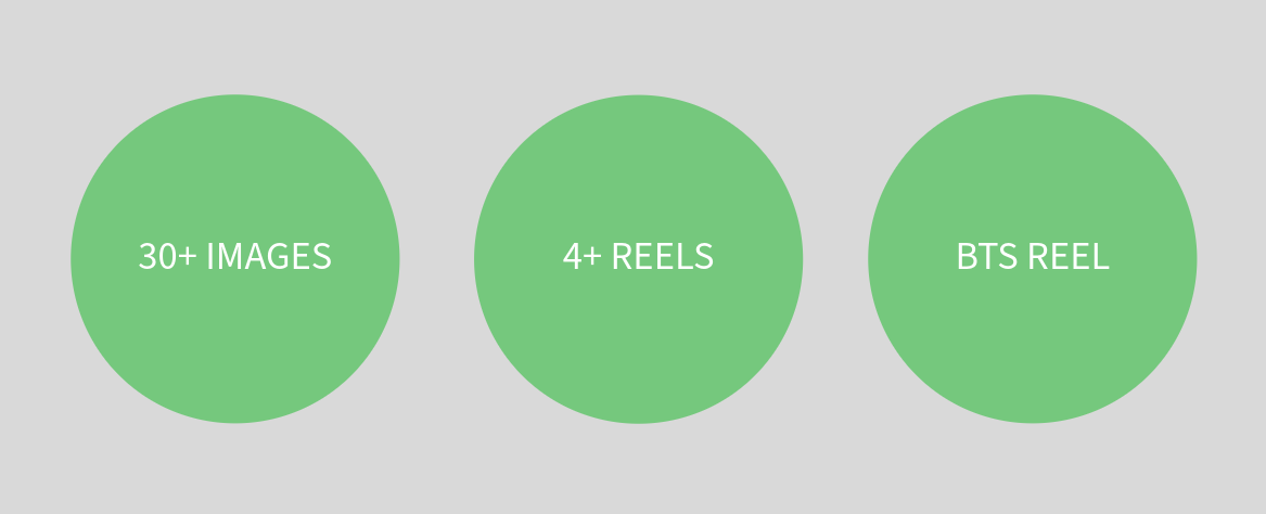 Image of Flat Frog Services Social Media package that includes 30 images, 4 reels and BTS Reel